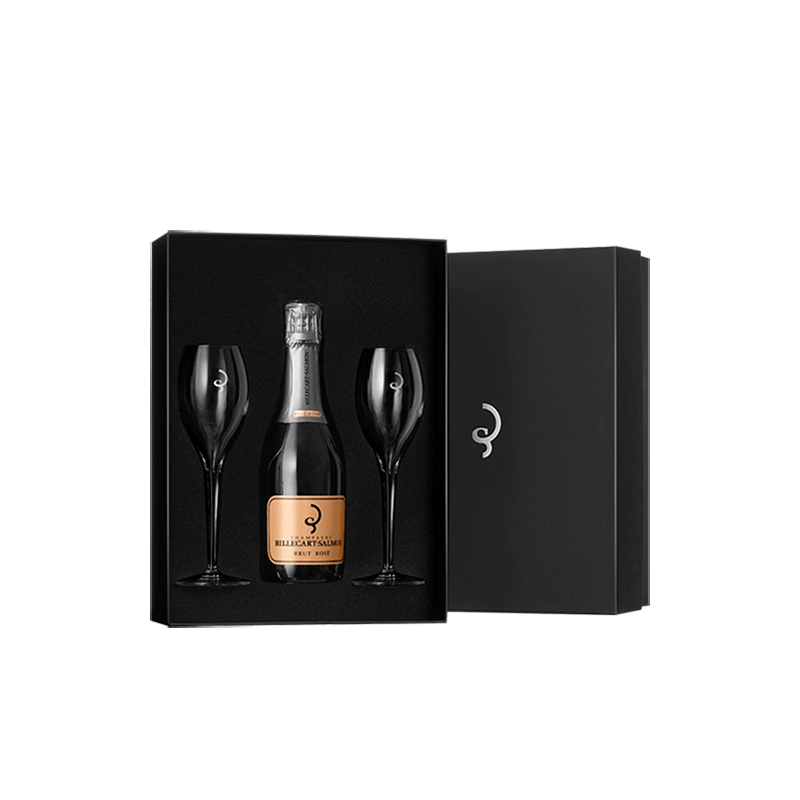 Billecart-Salmon : Coffret Dégustation Brut Rosé Demi-Bouteille & Flûtes von Billecart-Salmon