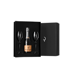 Billecart-Salmon : Coffret Dégustation Brut Rosé Demi-Bouteille & Flûtes von Billecart-Salmon