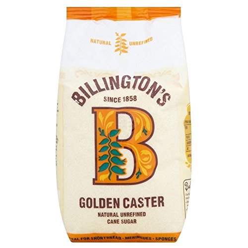 Billington Natural Goldene Caster Rohrohrzucker (1 kg) - Packung mit 6 von Billington's