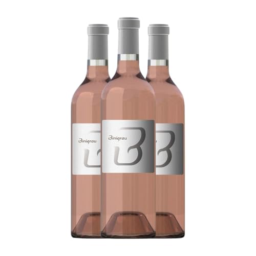 Binigrau B Rosat Vi de la Terra de Mallorca 75 cl Rosé-Wein (Karton mit 3 Flaschen von 75 cl) von Binigrau