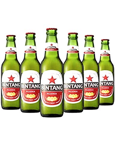 6 x Bintang Lager Bier aus Indonesien 0,33 l Flasche inkl. Pfand von PLANETE DRINKS SPECIALISTE DES BOISSONS DU MONDE