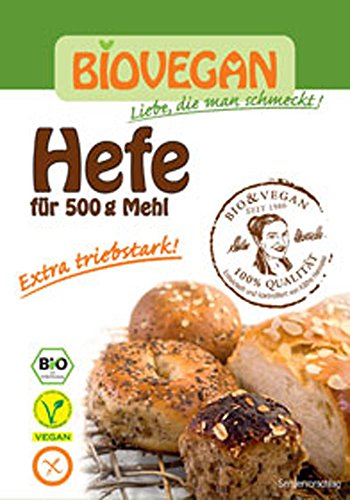 5er-SET Hefe (Frischhefe, getrocknet) 9g Bio vegan von Bio Vegan