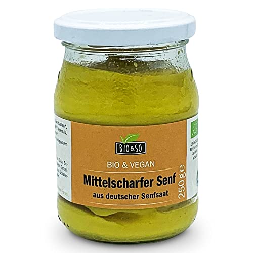 Bioso Senf, mittelscharf, 250g von Bio&so