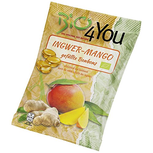 Bio4you Ingwer-Mango-Bonbons (75 g) - Bio von Bio4you