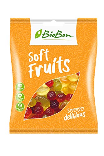 Biobon Bio-Fruchtgummis Soft Fruits 10x100g Beutel, VEGAN von BioBon