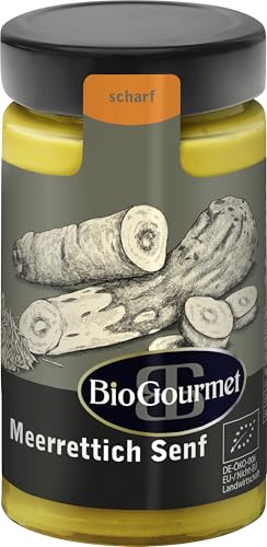 BioGourmet Bio Senf Meerettich, 6 x 200g von BioGourmet