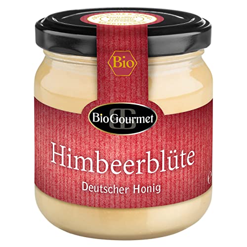 BioGourmet Deutscher Himbeerblütenhonig 1 x 250g Glas - Bioland von BioGourmet