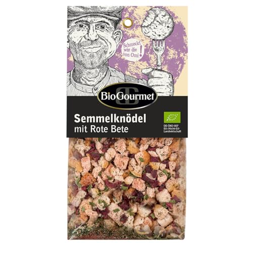 BioGourmet Fertigmischung für Semmelknödel mit Rote Bete 1 x 140g Beutel Bio von BioGourmet