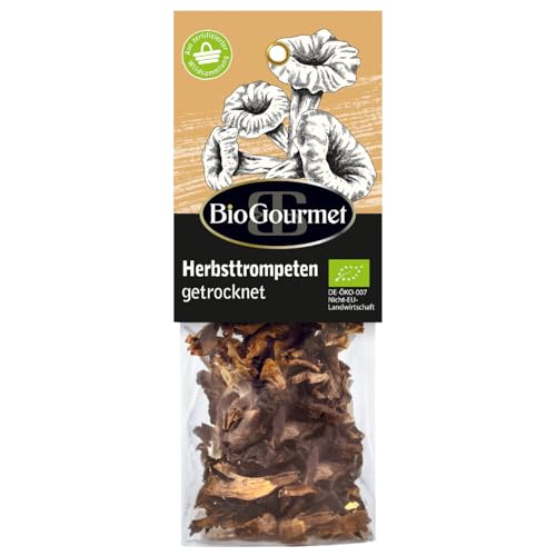 BioGourmet Herbsttrompeten getrocknet 1 x 20g Tüte Bio von BioGourmet