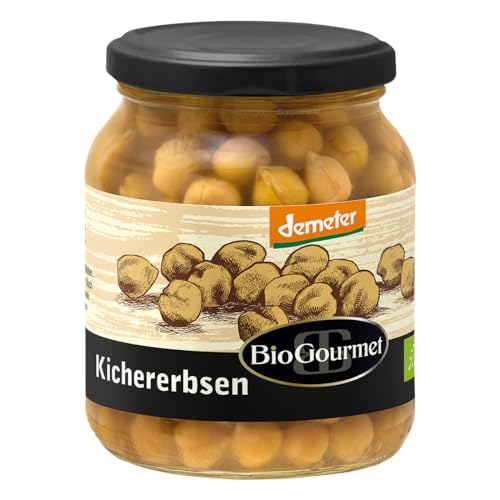 BioGourmet Kichererbsen 1 x 350g Glas demeter von BioGourmet