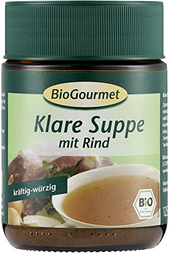 BioGourmet Klare Suppe mit Rind, 6er Pack (6 x 125 g Glas) - Bio von BioGourmet