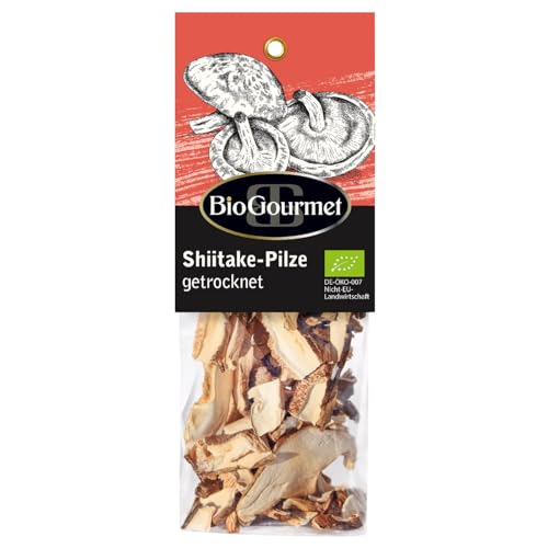 BioGourmet Shiitake-Pilze getrocknet 1 x 20g Tüte Bio von BioGourmet