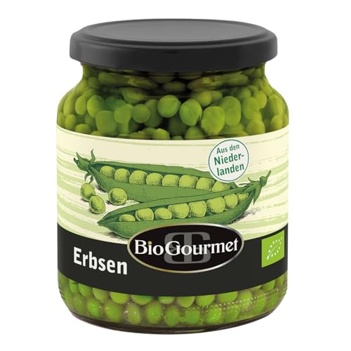 BioGourmet eingelegte Erbsen 1 x 350 g Glas von BioGourmet