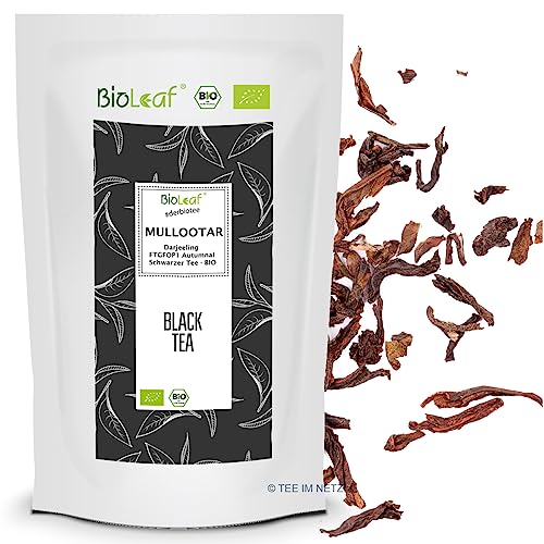 BioLeaf® Schwarzer Tee Darjeeling Mullootar GFOP Second Flush - BIO (100 Gramm) von BioLeaf