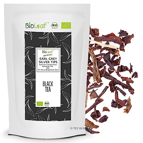 BioLeaf® Schwarzer Tee Earl Grey Silver Tips- BIO (100 Gramm) von BioLeaf