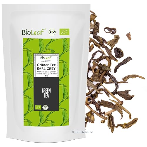 BioLeaf® Grüner Tee Earl Grey natürlich - BIO (100 Gramm) von BioLeaf