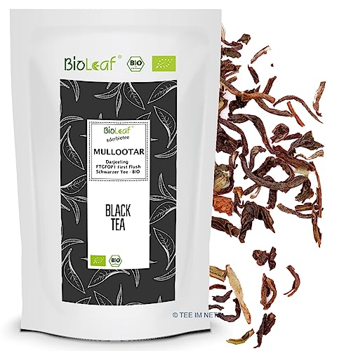 BioLeaf® Schwarzer Tee Darjeeling Mullootar FTGFOP1 First Flush - BIO (100 Gramm) von BioLeaf