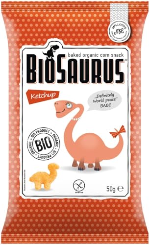 BioSaurus Bio Snack aus Mais Ketchup 6 x 50 gr von BioSaurus