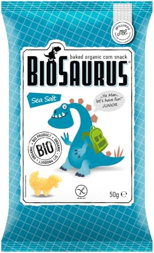 BioSaurus Bio Snack aus Mais Sea Salt 2 x 50 gr von BioSaurus