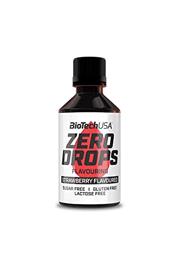 5 x Biotech USA Zero Drops Flavouring, 50ml Flasche , Cheescake (5er Pack) von BioTechUSA