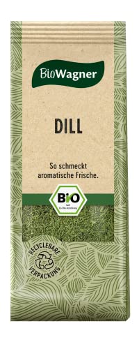 BioWagner - Bio Dill | frische Kräuternote für Fischgerichte und Saucen | naturbelassene Bio-Zutaten | recyclebare Verpackung | 20 g von BioWagner