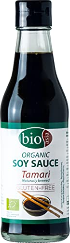 BIOASIA Bio Tamari Sojasauce, natürlich gebraut ohne Zusatzstoffe, glutenfrei (1 x 250 ml) von Bioasia