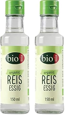 Bioasia Bio Reisessig – Essig zum Würzen und Verfeinern von Sushi Reis – Vegan – 1 x 150 ml (Packung mit 2) von Bioasia