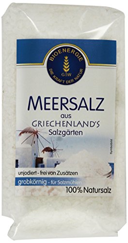 Bioenergie Meersalz grob Griechenland, 8er Pack (8 x 500 g) von Bioenergie