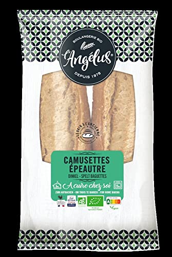 LANGELUS Bio 2 Dinkel-Baguettes zum Aufbacken (1 x 400 gr) von Biofournil