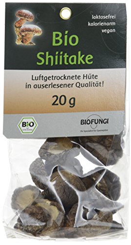 BioFungi Shiitake getrocknet, 3er Pack (3 x 20 g) von Biofungi