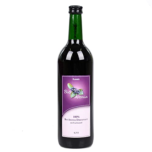 Bio Aronia Direktsaft 100 Prozent mit Fruchtanteil 750ml von Biohof Karner