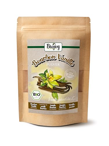 Biojoy BIO-Bourbon Vanillepulver aus Madagaskar (25 g), gemahlene Vanille-Schoten (Vanilla planifolia L.) von Biojoy