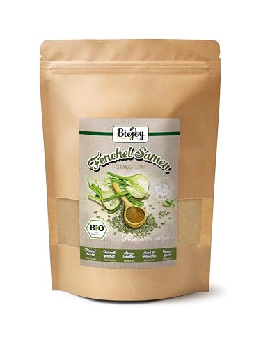 Biojoy BIO-Fenchel gemahlen (500 g), Fenchelsamen als Pulver, Fenchelpulver (Foeniculum vulgare) von Biojoy