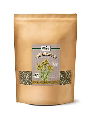 Biojoy BIO-Goldrutenkraut Tee (500 g), Goldrutentee, getrocknet und geschnitten (Solidago virgaurea) von Biojoy