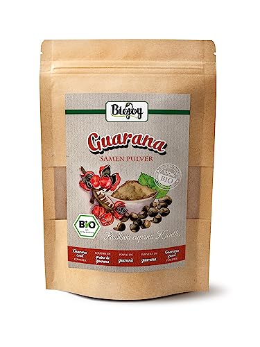 Biojoy BIO-Guarana Pulver (250 g), natürlich und ohne Zusätze, Guarana Tee (Paullinia cupana Kunth.) von Biojoy