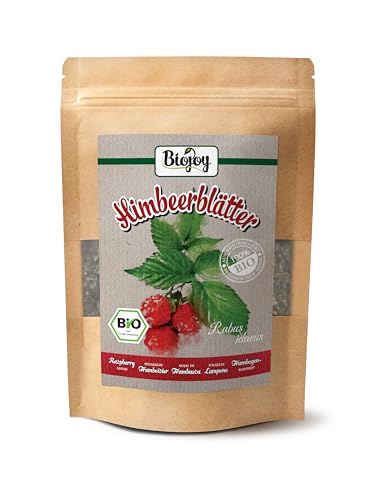 Biojoy BIO-Himbeerblätter-Tee (100 g), Himbeerblätter geschnitten, Himbeertee (Rubus idaeus) von Biojoy