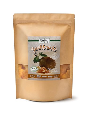 Biojoy BIO-Jackfrucht (500 g), getrocknete und ungeschwefelte Jackfruit-Stücke von Biojoy