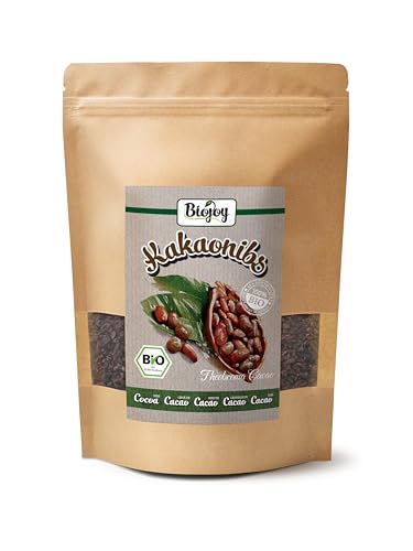 Biojoy BIO-Kakaonibs (500 g), ganz und roh, Cacao nibs (Theobroma Cacao) von Biojoy