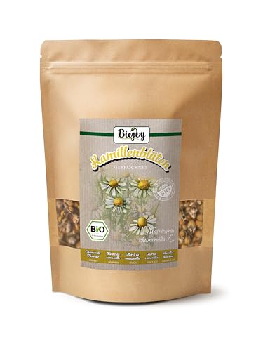 Biojoy BIO-Kamillenblüten (100 g), getrocknet und ganz, Kamillentee (Matricaria chamomilla) von Biojoy