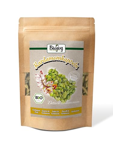 Biojoy BIO-Kardamom ganz (250 gr), Kardamomkapseln grün (Elettaria cardamomum) von Biojoy