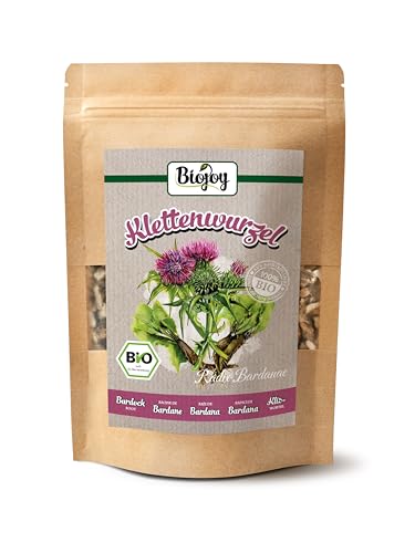 Biojoy BIO-Klettenwurzel-Tee (250 g), getrocknete und fein geschnittene Klettenwurzel, leicht herber (Radix Bardanae) von Biojoy