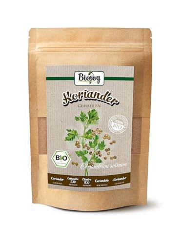 Biojoy BIO-Koriander gemahlen (250 g), Koriandersamen als Pulver (Coriandrum sativum) von Biojoy