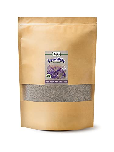 Biojoy Bio-Lavendelblüten getrocknet (1 kg), Lavendel-Tee, ohne Zusatzstoffe (Lavandula officinalis) von Biojoy