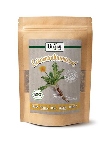 Biojoy BIO-Löwenzahn-Tee (250 g), Löwenzahnwurzel getrocknet und geschnitten, Dandelion Root (Taraxacum officinale) von Biojoy