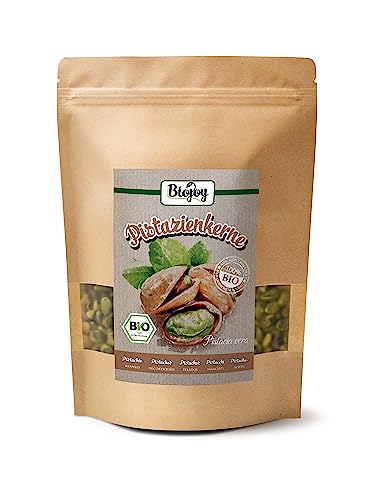 Biojoy BIO-Pistazien roh (500 g), geschält und ungesalzen, Pistazienkerne ohne Zusatzstoffe von Biojoy