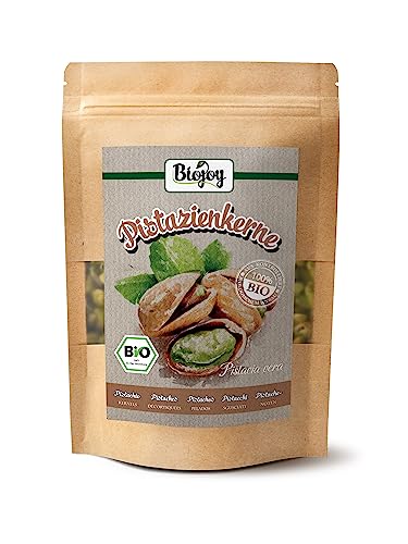 Biojoy BIO-Pistazien roh (250 g), geschält und ungesalzen, Pistazienkerne ohne Zusatzstoffe von Biojoy