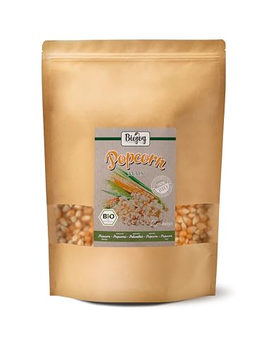 Biojoy BIO-Popcornmais (2 kg), ungesüsst und ungesalzen, Kino Popcorn-Mais von Biojoy
