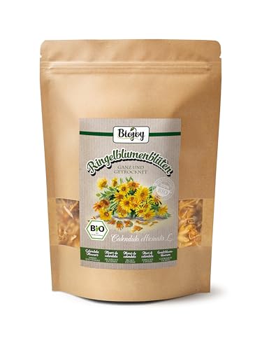 Biojoy BIO-Ringelblumenblüten Tee (100 g), getrocknet und ganz (Calendula officinalis L.) von Biojoy