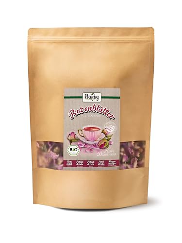 Biojoy BIO-Rosenblätter getrocknet (200 g), essbar, ideal für Tee oder Deko (Rosa Damascena) von Biojoy