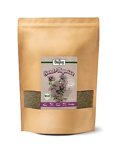 Biojoy BIO-Sand-Thymian-Tee (500 g), getrocknet und geschnitten, Wild Thyme (Thymus serpyllum) von Biojoy